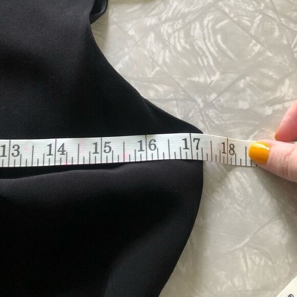 lauren ralph lauren glamorous black dress mock neck maxi full length sleeveless - Picture 6 of 7